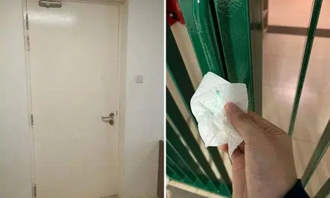 The paint job is part of the dormitory’s regular refurbishment. PHOTOS: COURTESY OF STUDENTS