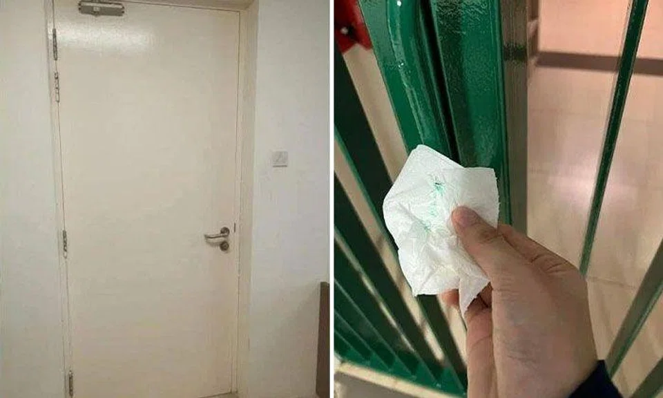 The paint job is part of the dormitory’s regular refurbishment. PHOTOS: COURTESY OF STUDENTS