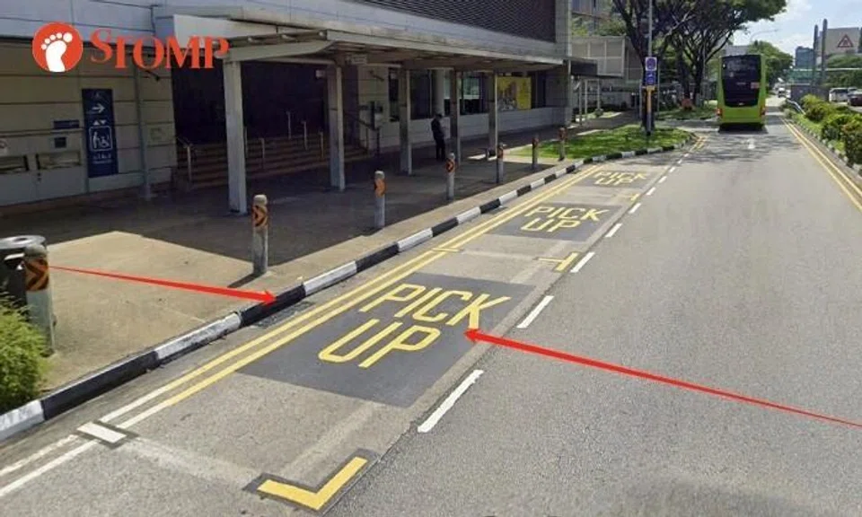 Designated pick-up point with double yellow lines outside MRT station may confuse motorists, says one