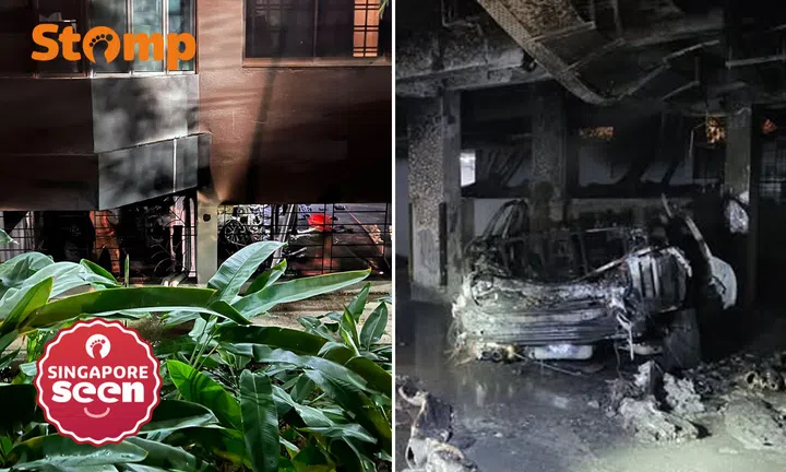 car fire, Yishun condominium, explosions