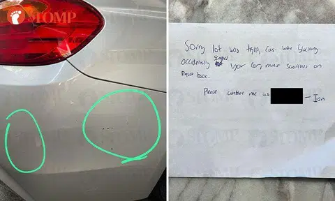 Driver leaves note after damaging Stomper's car -- but leaves wrong number