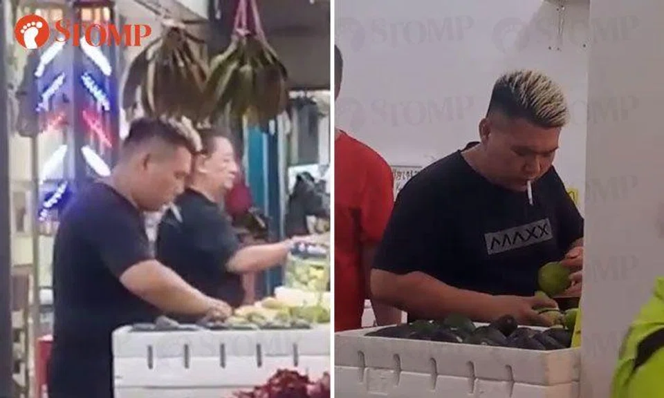 Seller caught smoking while handling fruits: 'He is breaking the rules'