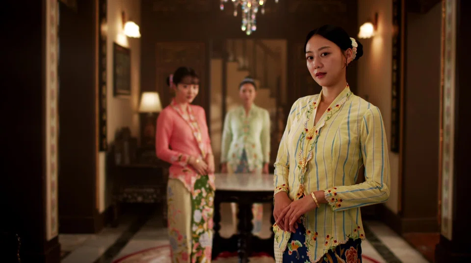 Tasha Low (foreground) is now an actress and recently played the lead in Emerald Hill - The Little Nyonya Story. PHOTO: MEDIACORP