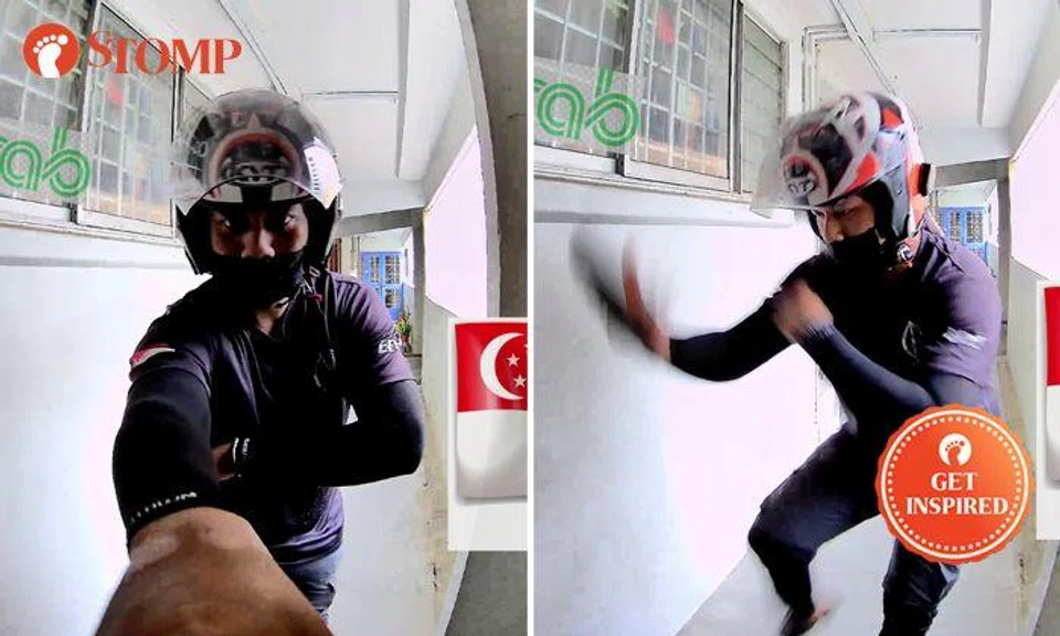 'Stylo milo' GrabFood rider sparks joy with epic delivery to resident