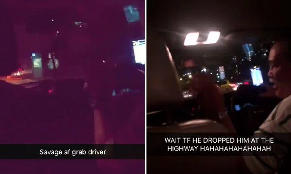 GrabShare driver drops passenger off in the middle of highway after argument
