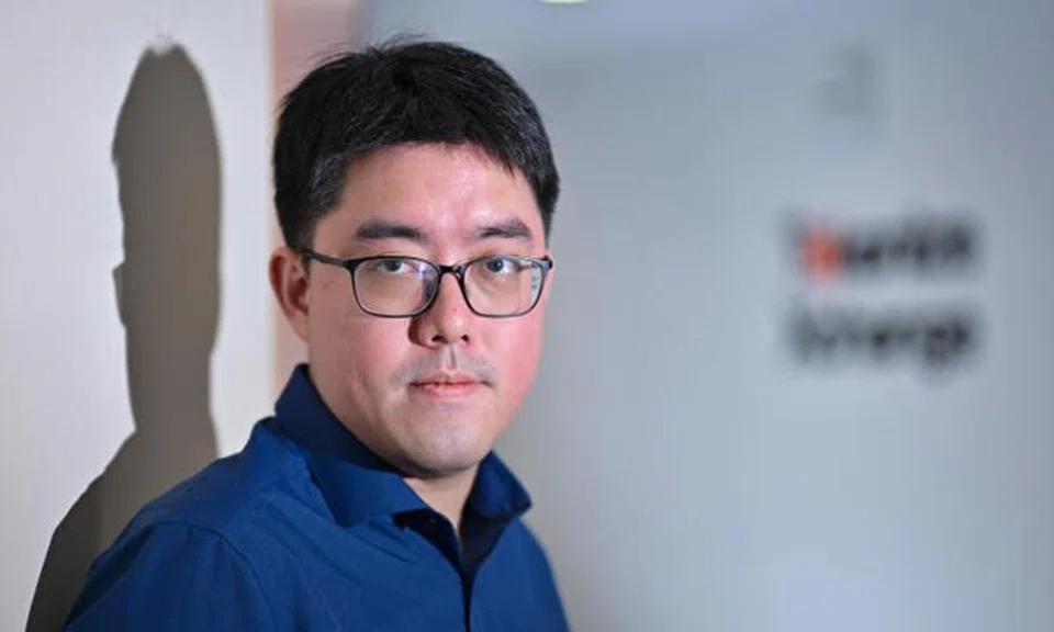 Hong Qi Yu, 34, CEO and founder of Tokenize Xchange, at his office on July 17, 2024.