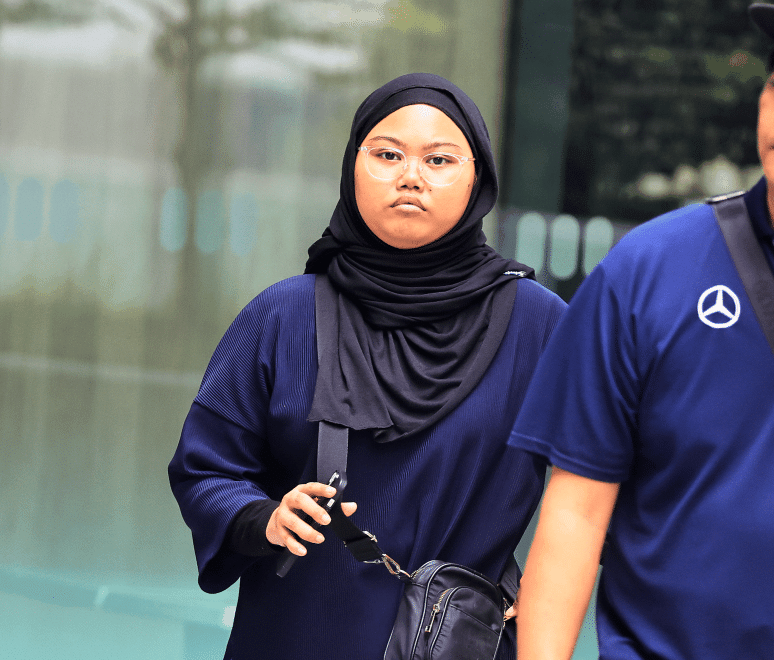 Nur Haziera Hassan, 21, pleaded guilty to one charge of criminal breach of trust.