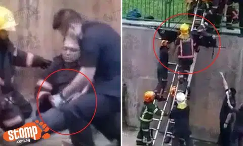 Man breaks leg after falling into monsoon drain near Block 457 Segar Road