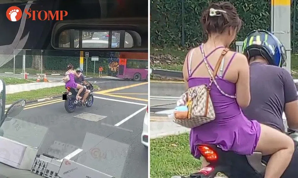 pillion rider no helmet