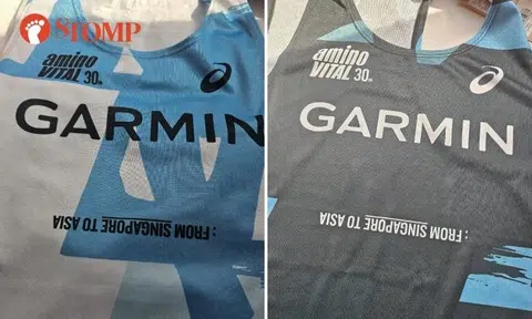 Upside-down text with word 'Singapore' on race singlet 'disrespectful': Garmin Run participant