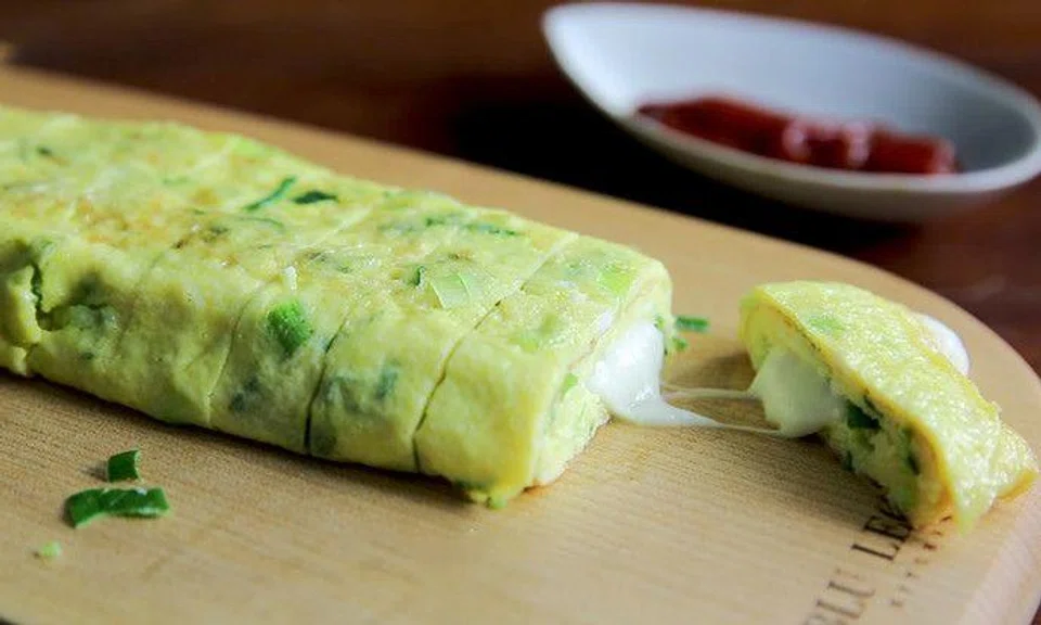 Why settle for a regular omelette when you can double the goodness with egg and string cheese?