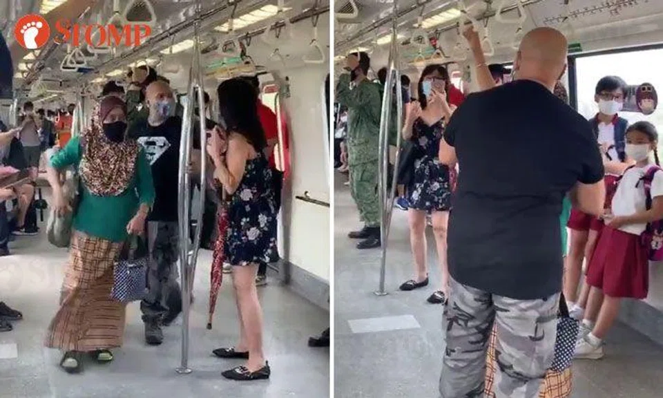 Woman goes berserk at fellow train commuter for standing too close to her