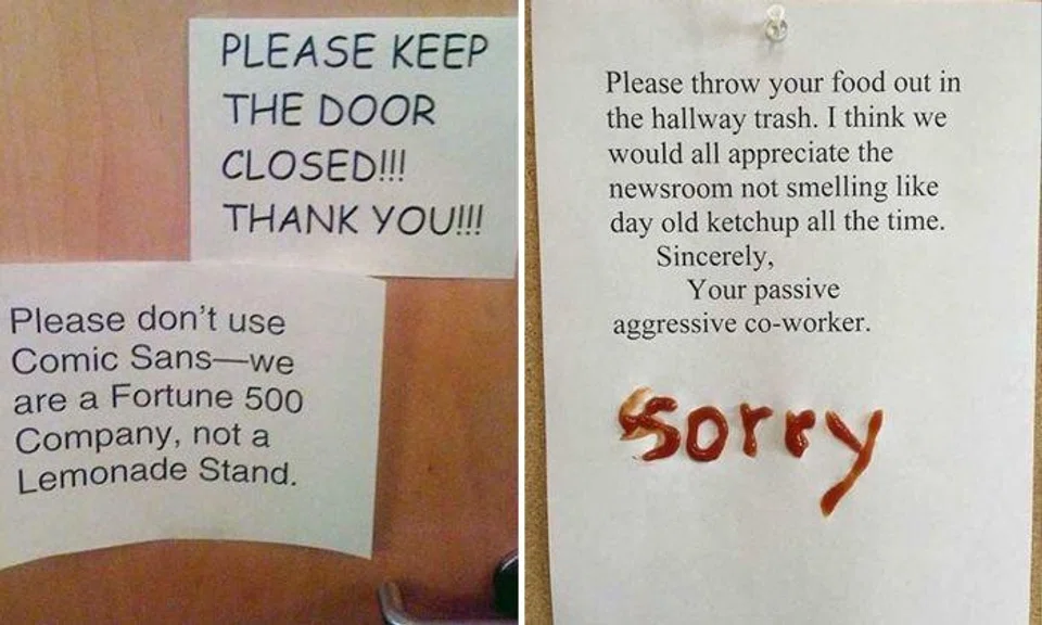 29 wacky signs that make your office fun to work in