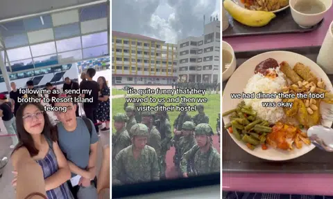 TikToker follows enlisting brother to Tekong, sparks NS flashbacks for those who have gone before