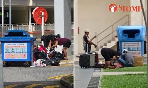 More people rummaging through discarded items at recycling bins in Sembawang and Sengkang