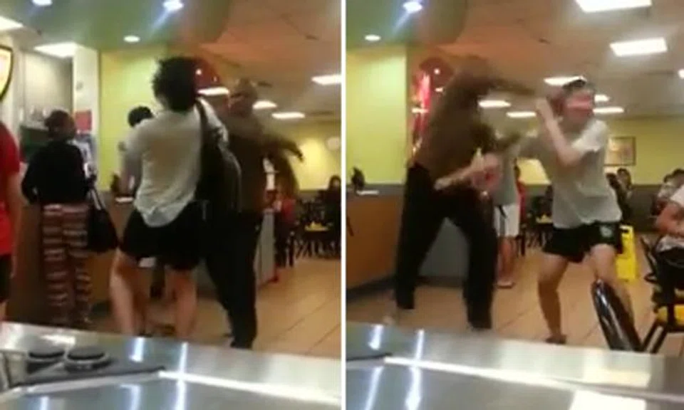 Man bashed up at Jurong Spring CC McDonald's -- after allegedly going on racist rant
