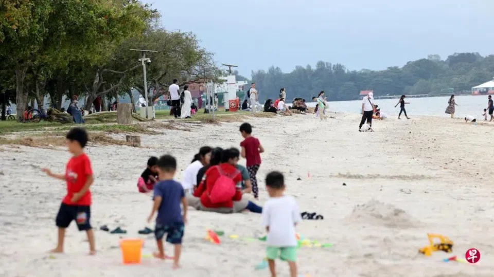 A girl was stung by a jellyfish while swimming at Changi Beach and was rushed to hospital by ambulance.