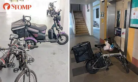 Resident counting down to town council's deadline for unclaimed PMDs at Segar Road void deck