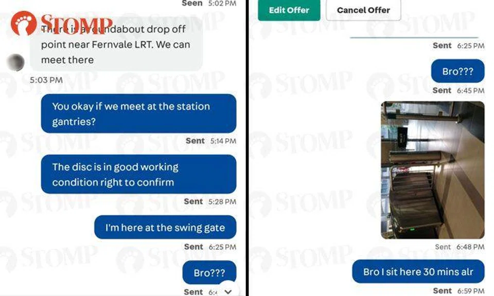 Carousell seller arranges to meet with buyer -- then goes MIA