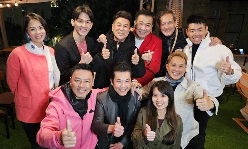 TNP/Stomp assistant editor Cherlynn Ng (in green) with the Star Live team in Taipei. TNP PHOTO: MAUREEN KOH