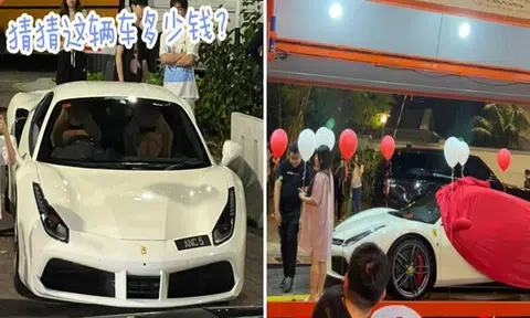 Malaysia coffee shop boss surprises wife with $350k Ferrari to thank her for 'bearing so many kids'
