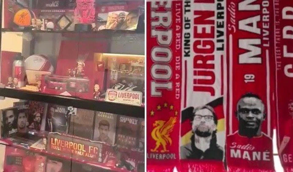 Singapore man transforms his entire house into Liverpool 'shrine'