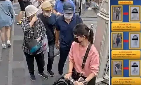 The Lumpini Police Station chief said police checked security cameras at the area and saw three suspects allegedly committing the crime.