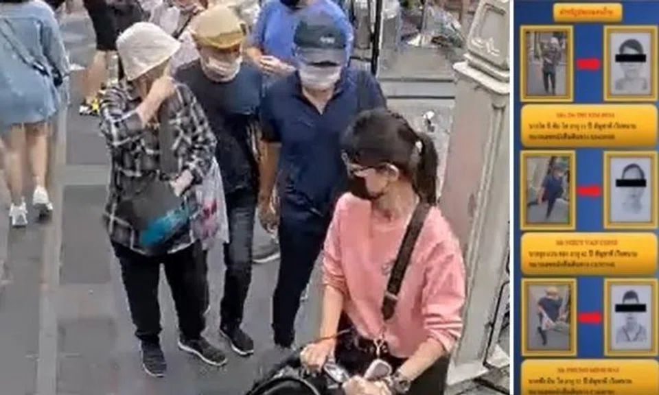 The Lumpini Police Station chief said police checked security cameras at the area and saw three suspects allegedly committing the crime.