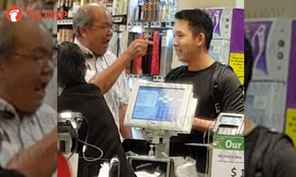 Uncle scolds man at Bugis Junction supermarket: "When I was your age, I was 100x more handsome than you"