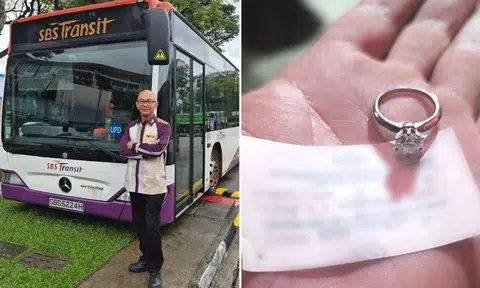 SBS Transit bus driver returns diamond ring worth $35,000