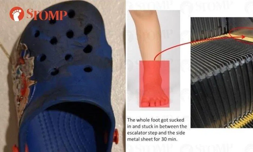 Father of boy whose foot got stuck in VivoCity escalator recounts 'traumatic' incident: 'It's really a miracle'