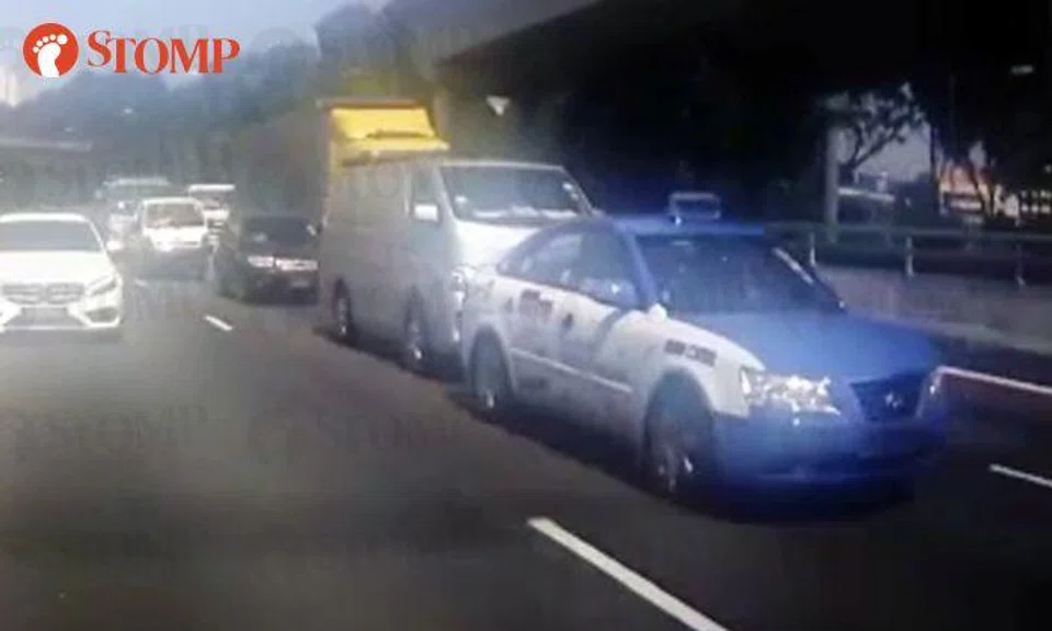 Why did cabby jam on brakes for no apparent reason -- causing accident?