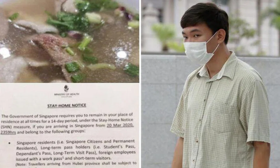 Singaporean man who breached Stay-Home Notice to eat bak kut teh gets 6 weeks' jail