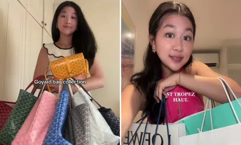 TikToker shows off luxury bags and shopping trips in France -- all charged to parents' credit card