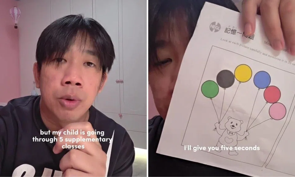gerald koh says five year old daughter has five enrichment classes
