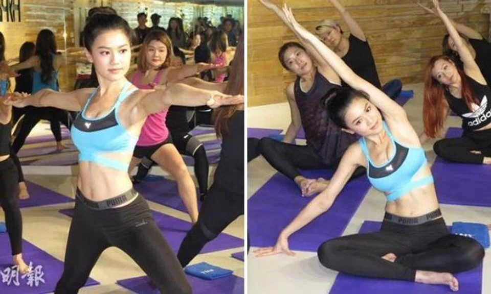 Chrissie Chau dons sexy sportswear to promote new movie, promises bikini photos if it does well