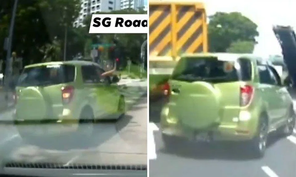 Toyota driver runs two red lights along Corporation Road