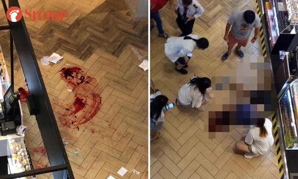 Man dies after falling several floors in Ngee Ann City, leaves pool of blood on floor