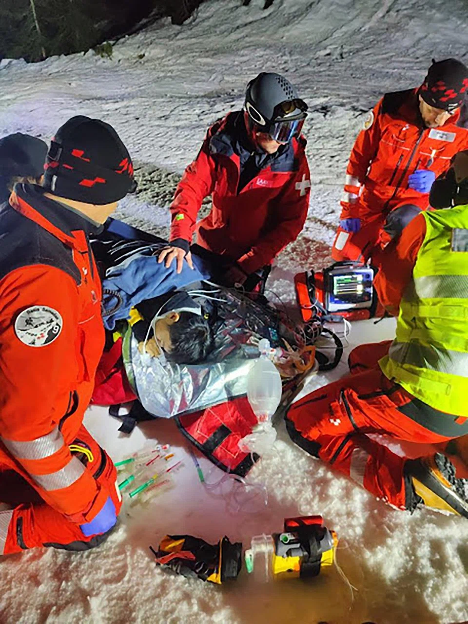 Mr Ang crashed, suffering a cracked skull, eight broken vertebrae and a chest fracture, and was rescued near-death.