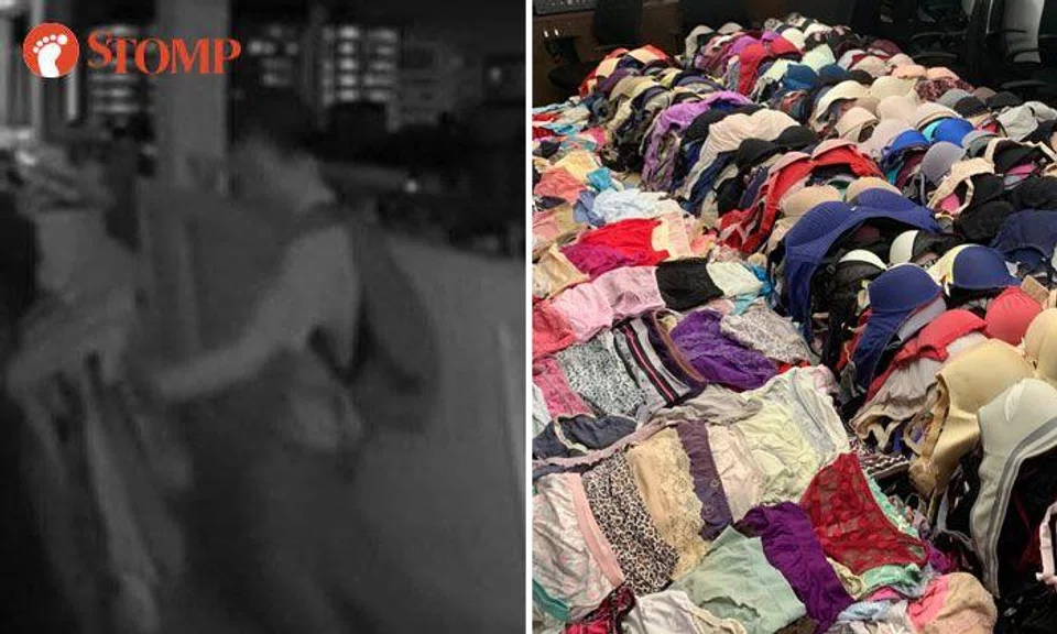Man arrested for series of underwear theft in Tampines: 2,500 undergarments seized by police