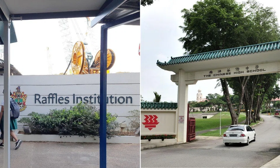 In the 2026 Joint Admissions Exercise (JAE), Raffles Institution and Hwa Chong Institution had net cut-off points of three for their science streams and five for the arts track