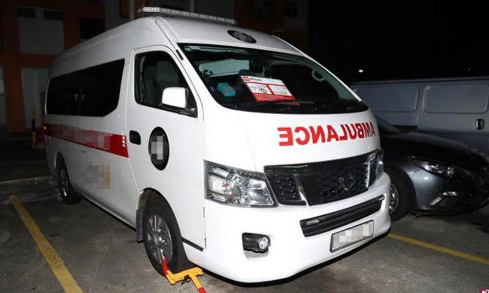 If you clamp an ambulance's wheel, what happens in an emergency?