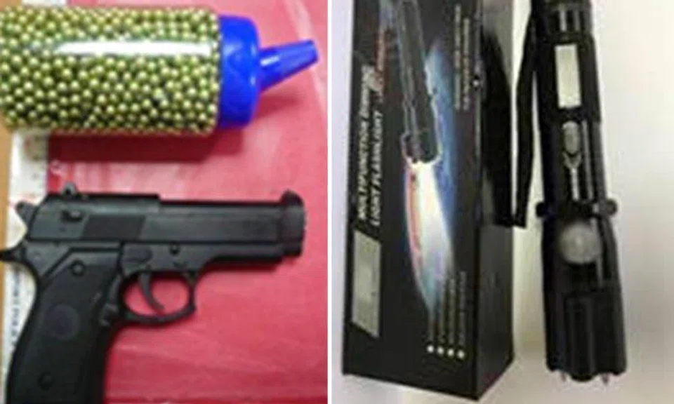 Airsoft and stun guns imported into Singapore after purchases on e-commerce platforms