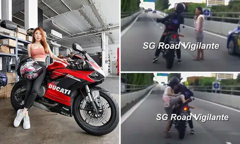 Kind-hearted motorcyclist rescues distressed woman swaying on PIE: 'Don't worry, I'm here'