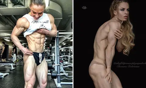 Believe it or not, this insanely ripped body belongs to a woman