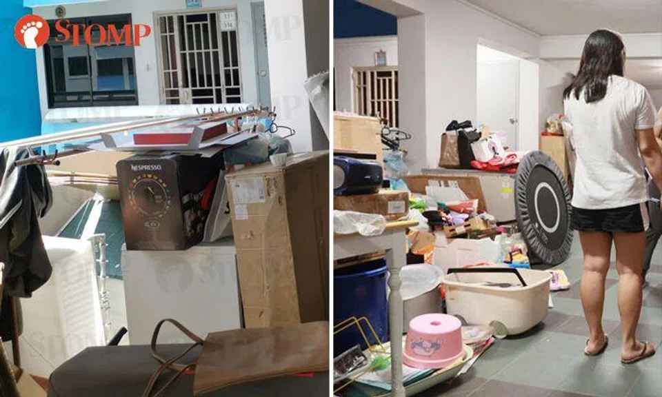 Town council speaks to Sengkang resident who has been cluttering common areas for 3 years