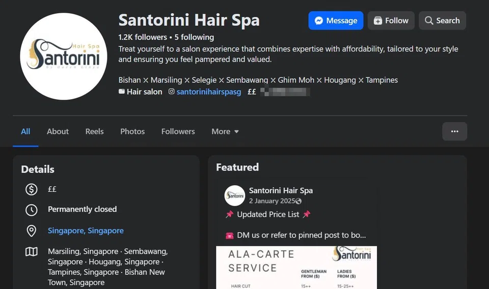 Salon closes last outlet in Marsiling, concerns arise over unused packages and unpaid salaries