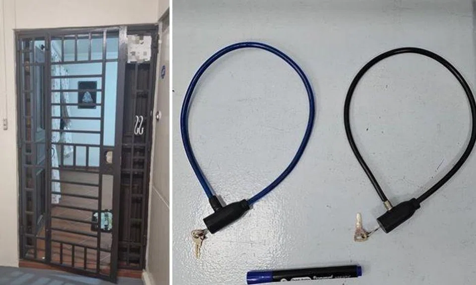 Man used bicycle lock to secure gate of Tampines unit, removed it after taking pic, gets arrested