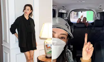HK actress Jessica Hsuan takes her 102-year-old former helper out on CNY Eve