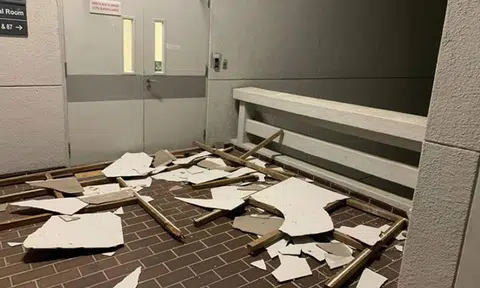 Part of false ceiling falls from building in NTU, no injuries reported